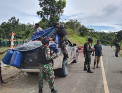 Satgas Yonif 126/KC Gelar Sweeping di Perbatasan, Cegah masuknya Barang Ilegal