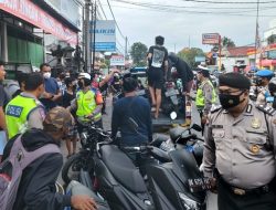 Menganggu Ketertiban, Polresta Denpasar Bubarkan Konvoi Pelajar