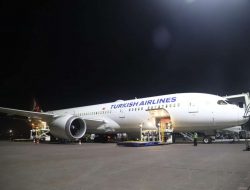 Turkish Airlines Mendarat Perdana di Bandara Ngurah Rai Bali