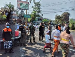 Utamakan Prokes, Kodim Jembrana Turut Amankan Upacara Pecaruan Tawur Agung Kesanga