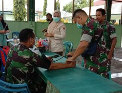 Ajak Prajurit serta KBT Vaksin Dosis III, Dandim Bima Himbau Tetap Laksanakan Prokes