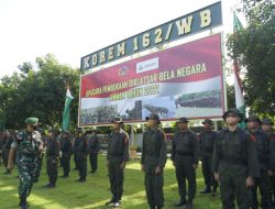 Korem 162/WB Gelar Diklatsar Bela Negara Karyawan PT. AMNT Gelombang Kedua