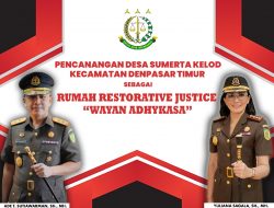 Utamakan Kearifan Lokal, Kejari Denpasar Launcing Rumah Restorative Justice