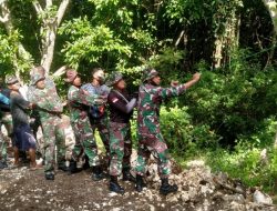 Hidupkan Kembali Budaya Gotong Royong, Ini Yang Dilakukan Satgas TMMD Kodim Klungkung