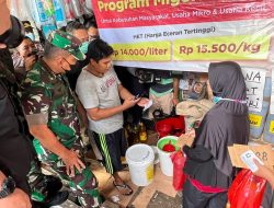 TNI AD Bantu Kesulitan Rakyat, KASAD Pantau Minyak Goreng di Pasar Kramat Jati