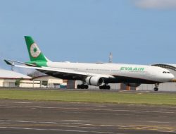 Rute Taipei Bertambah, Maskapai Eva Air Terbang Perdana di Bandara Internasional I Gusti Ngurah Rai