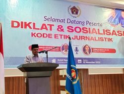 Sejumlah Kepala Sekolah Mengikuti Diklat Sosialisasi Kode Etik Jurnalistik