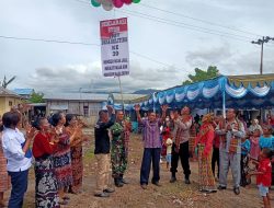 Danramil 1603-04/Kewpante, Ikuti Kegiatan Deklarasi Sanitasi Total Berbasis Masyarakat (STBM) & HUT Desa Geliting