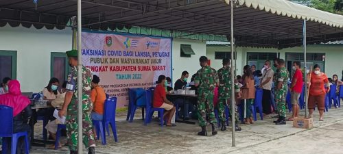 Vaksinasi Skala Besar Kodim 1613/Sumb Barat Bersama Dinkes Kab. Sumba Barat