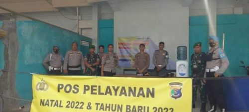 Sinergitas Personil Kodim 1613/SB Dan Polres Sumba Barat Pengamanan Nataru