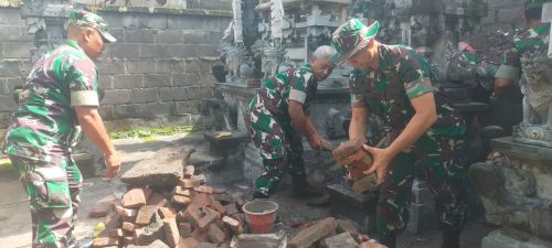 Dedikasi Tanpa batas, Dandim Klungkung Pimpin Karya Bhakti