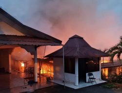 Rumah Dinas Kapolda Papua Ludes Terbakar