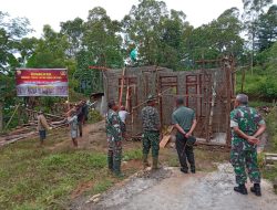 Dandim 1612/Manggarai Tinjau Pembangunan dan Perkembangan RTLH di Wilayahnya