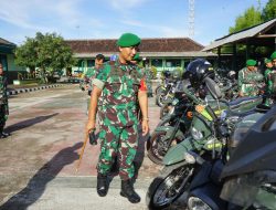 Tegakkan Disiplin Prajurit, Dandim Jembrana Cek Langsung Kendaraan Dinas Anggotanya