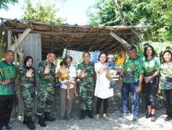 Dorong Perbaikan Gizi Anak, Ini Yang Dilakukan Denkesyah Kupang untuk Anak Stunting di Desa Sumlili