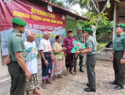 Program Rehab RTLH Tuntas, Dandim Gianyar Serahkan Kunci kepada Pak Ketut Jaga