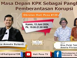 Satupena Soroti Masa Depan KPK Sebagai Panglima Pemberantasan Korupsi