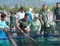 Pangdam Apresiasi Budidaya Bandeng Kodim Buleleng