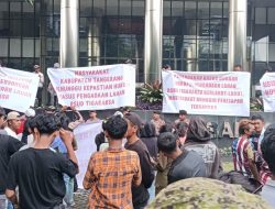 Desak Aparat Hukum Tetapkan Tersangka Kasus Lahan RSUD Tigaraksa Tangerang, gedung KPK Dikepung Pendemo