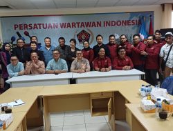 Kunjungan Pengurus PWI Basel, Kesit B Handoyo Sampaikan Program-program PWI Jaya