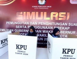 Hadiri Simulasi Pemungutan Suara, Pj Wali Kota Apresiasi Kesiapan KPU Kota Tangerang 