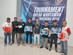 PWI Kota Tangerang Raih Tiga Juara Di Turnamen Antar Wartawan Se-Tangerang Raya