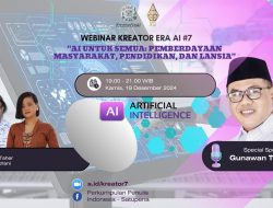 Kreator Era AI Ungkap Fungsi Artificial Intelligence untuk Pemberdayaan Masyarakat, Pendidikan, dan Lansia