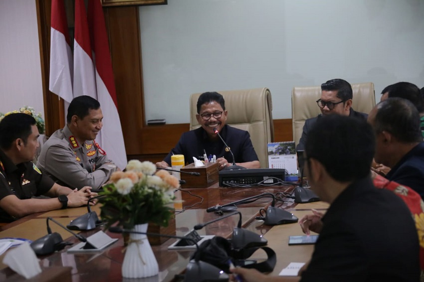 Gelar Rapat Perdana dengan Forkopimda, Sachrudin-Maryono Perkuat Kamtibmas dan Stabilitas Ekonomi Jelang Arus Mudik